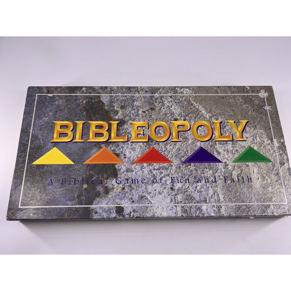 BIBLEOPOLY Board Game Biblical Game of Fun and Faith Complete 1991 - Christian - Picture 1 of 12